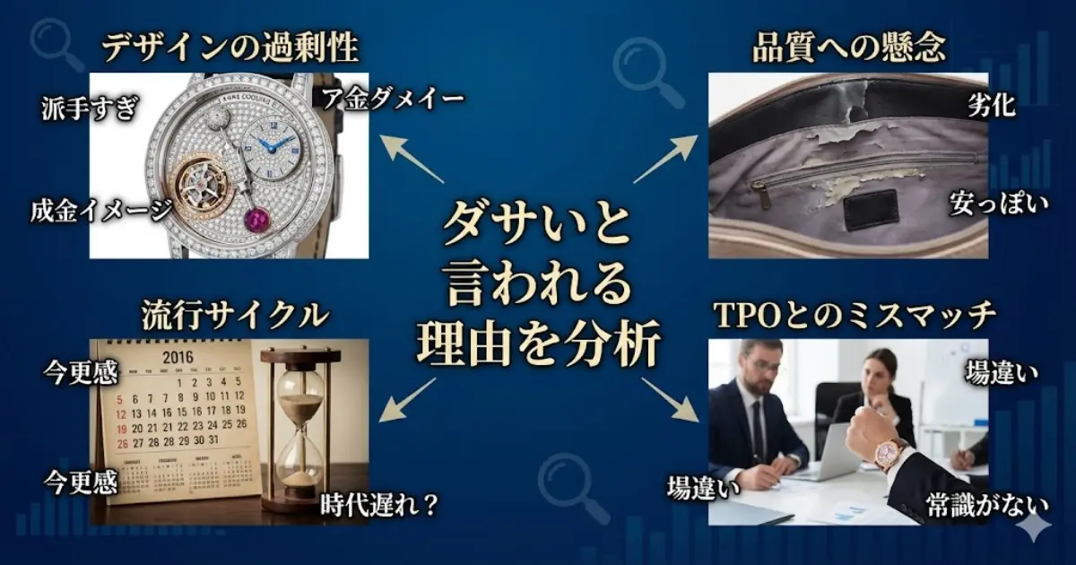 ダサいと言われる理由を分析