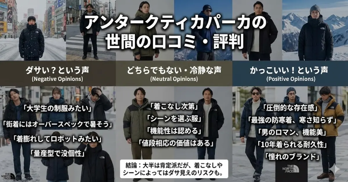 アンタークティカパーカの世間の口コミ・評判