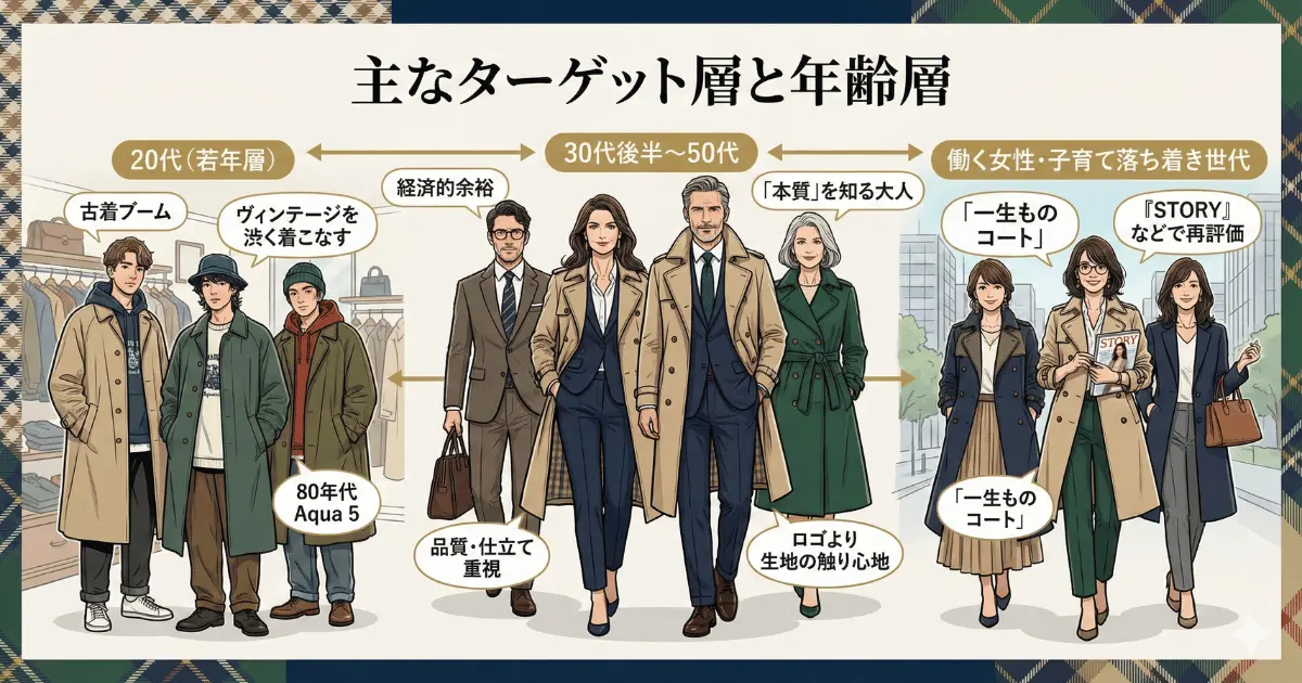 主なターゲット層と年齢層