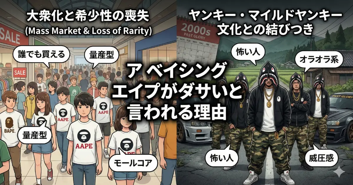 ア ベイシング エイプがダサいと言われる理由