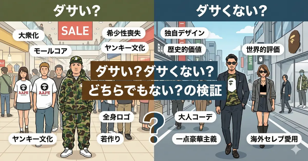 ダサい？ダサくない？どちらでもない？の検証