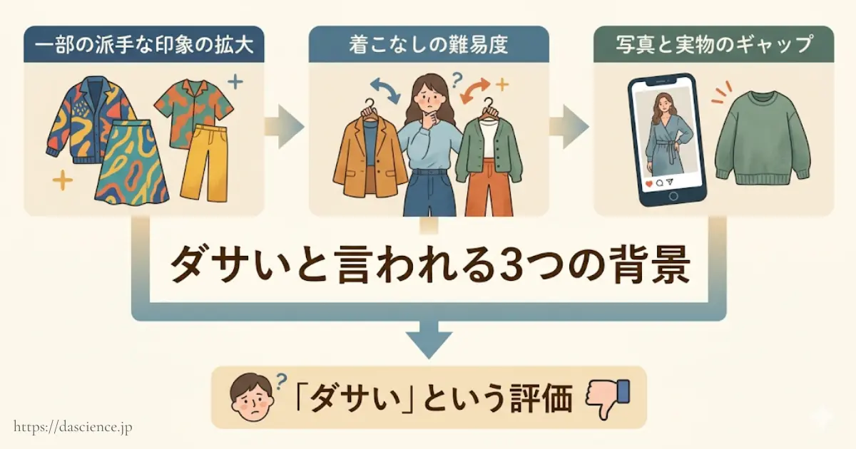 カンビオがダサいと言われる理由をまとめた図解