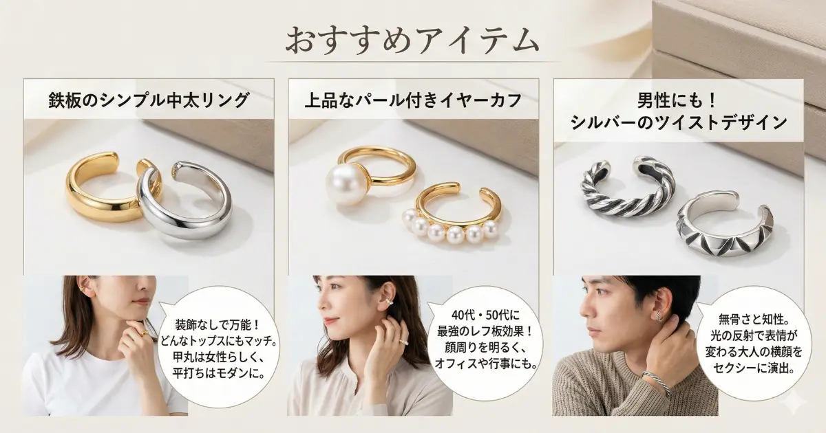 イヤーカフのおすすめアイテム