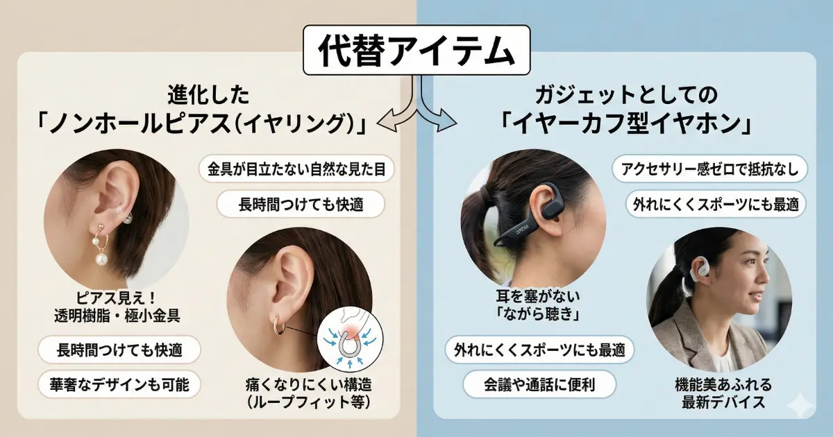 イヤーカフの代替アイテム