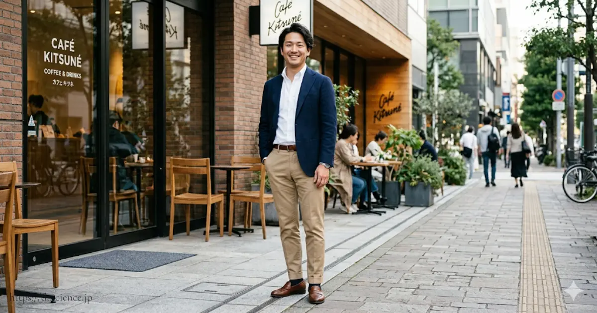 UWear（ユーウェア）のプロのスタイリストが選んだ30代メンズ向けスマートカジュアルのコーディネート例