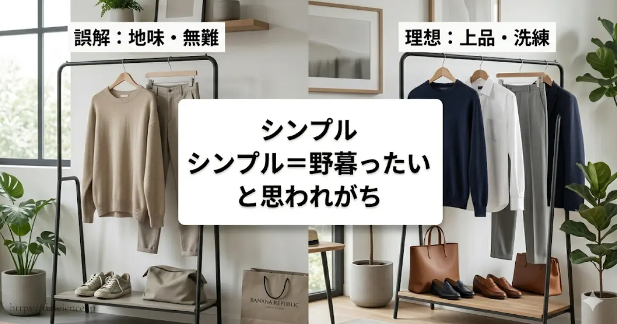 シンプル＝野暮ったいと思われがち
