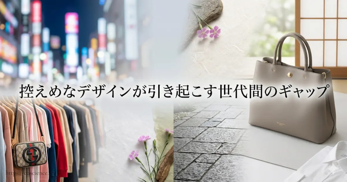 控えめなデザインが引き起こす世代間のギャップ