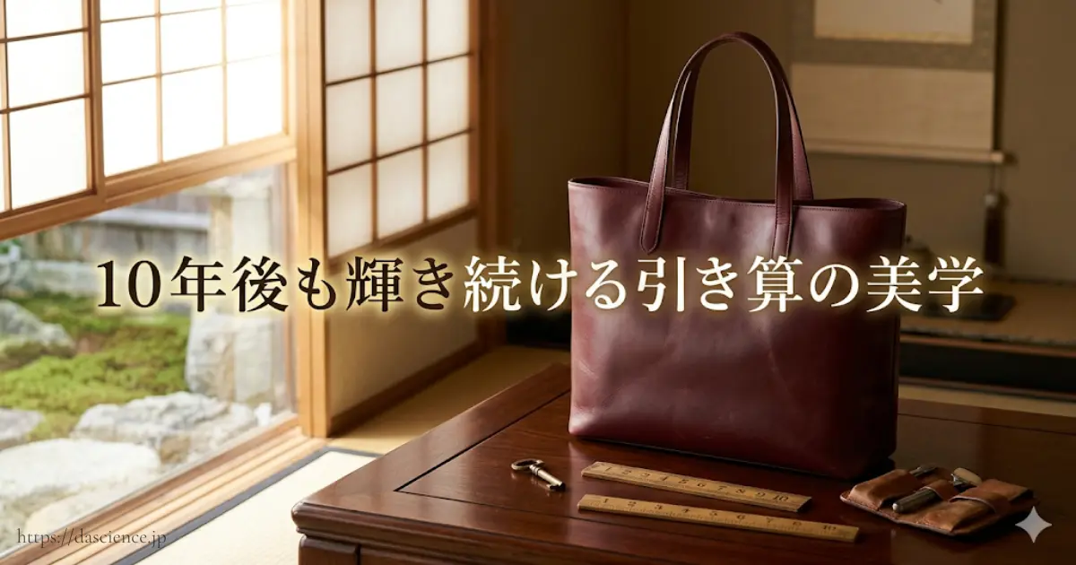10年後も輝き続ける引き算の美学