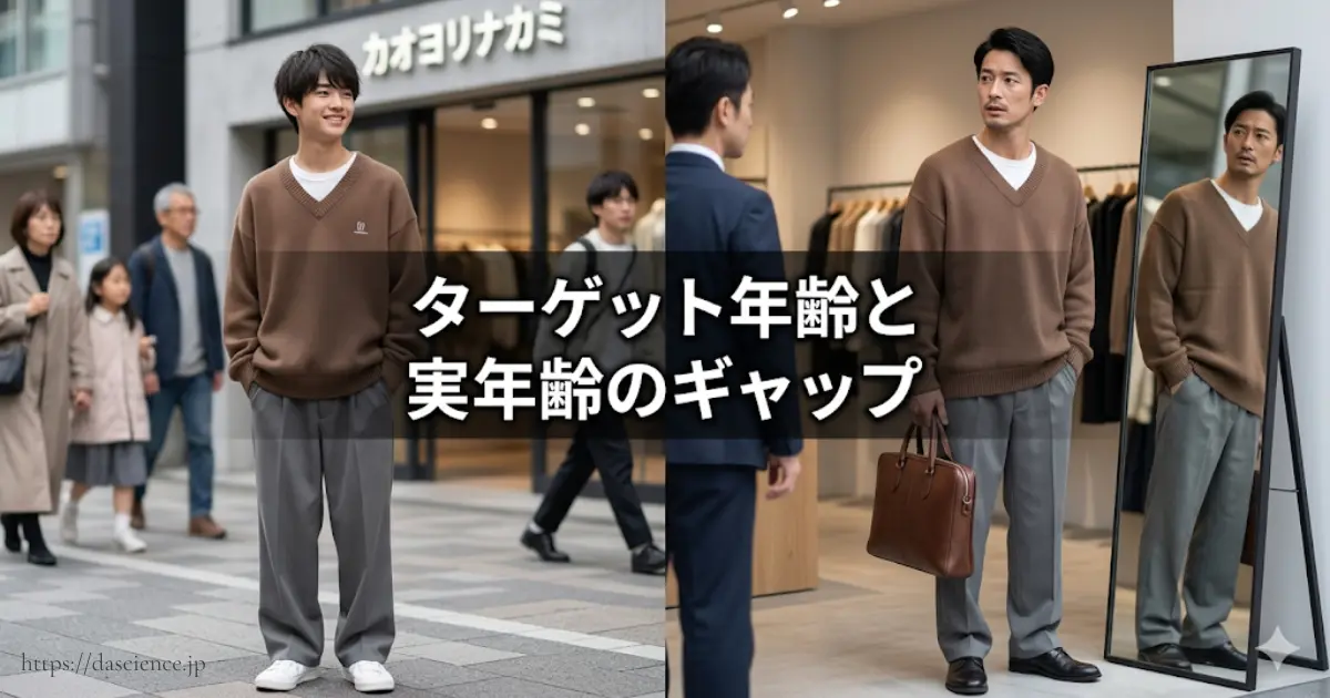 ターゲット年齢と実年齢のギャップ