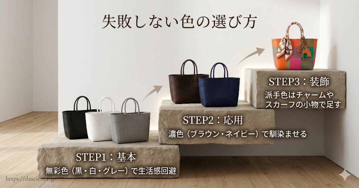 大人が失敗せずに長く使えるメルカドバッグの色の選び方