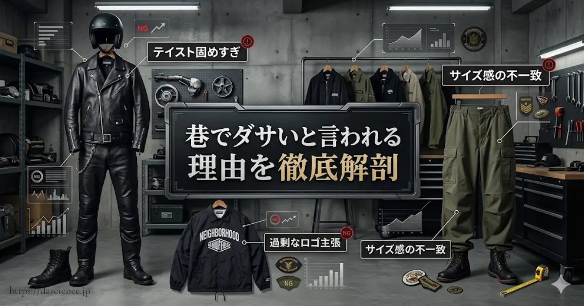 巷でダサいと言われる理由を徹底解剖