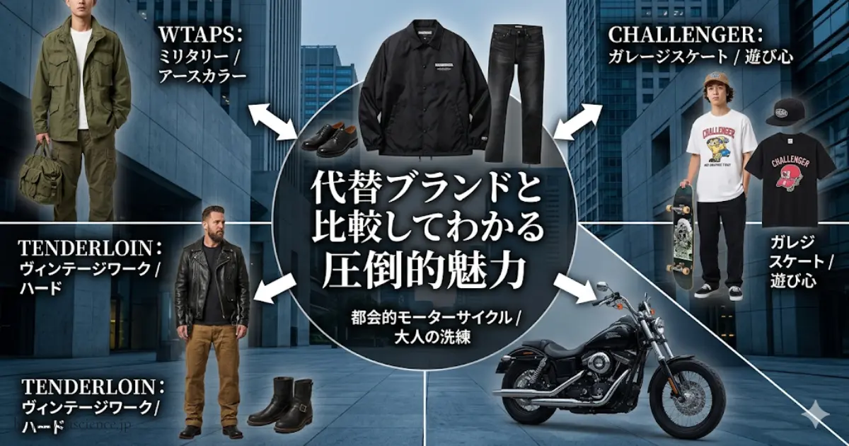 代替ブランドと比較してわかる圧倒的魅力