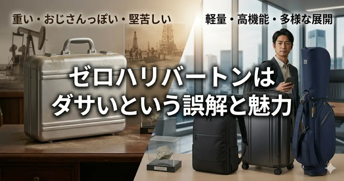 ゼロハリバートンはダサいという誤解と魅力