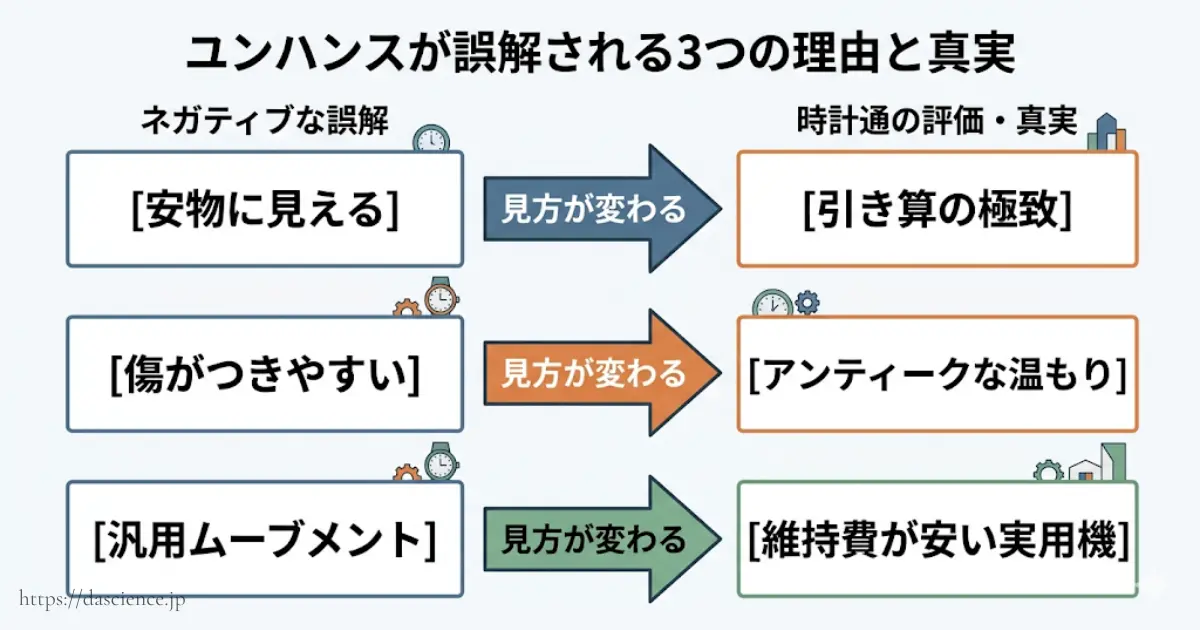 ユンハンスが恥ずかしいと言われる理由と真実の図解