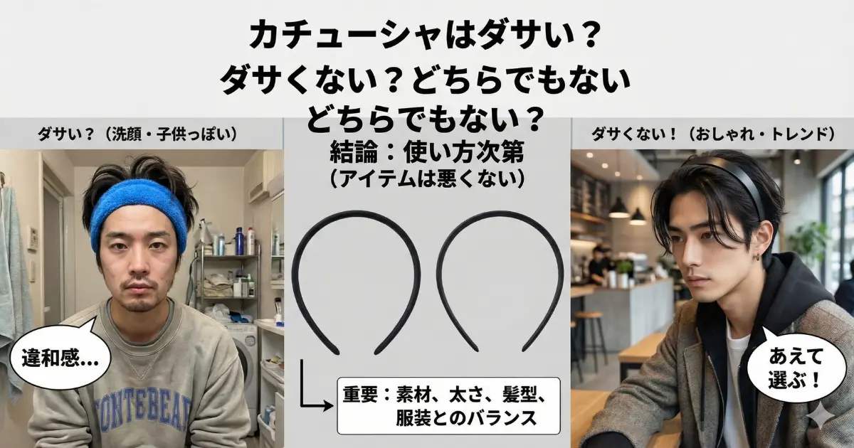 カチューシャはダサい？ダサくない？どちらでもない？