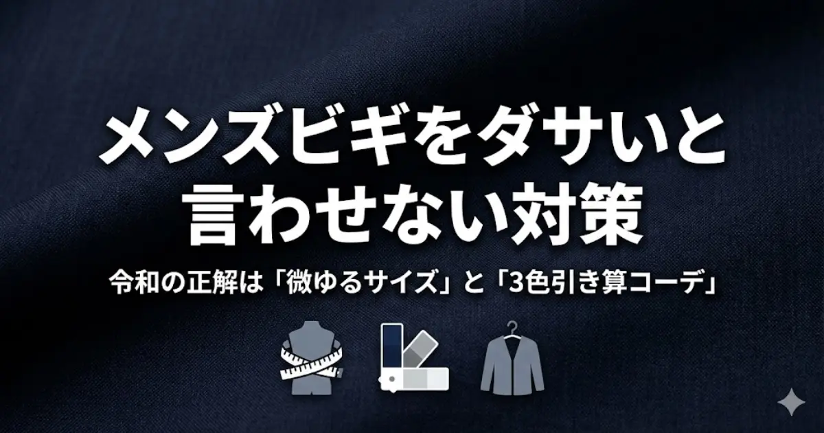 メンズビギをダサいと言わせない対策