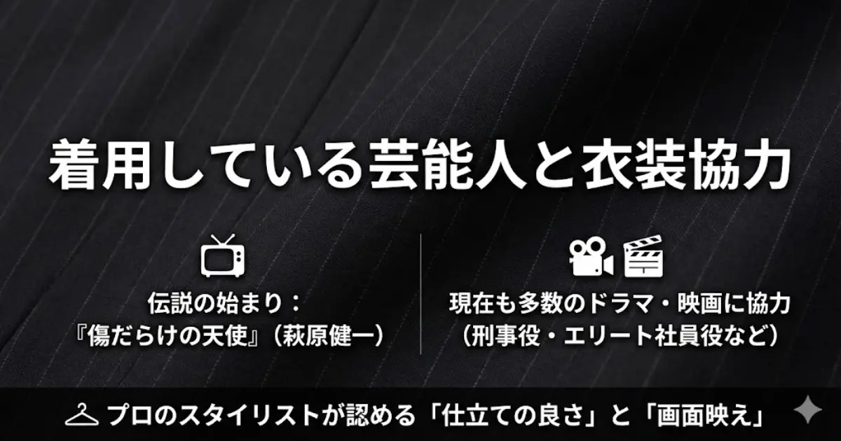 着用している芸能人と衣装協力