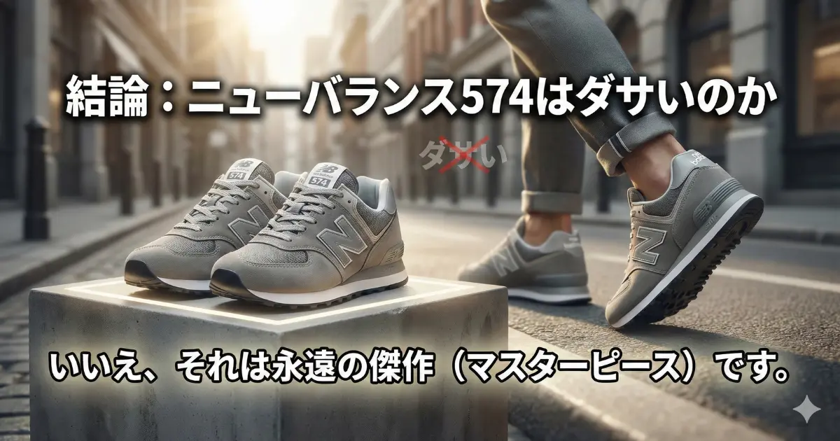 結論：ニューバランス574はダサいのか