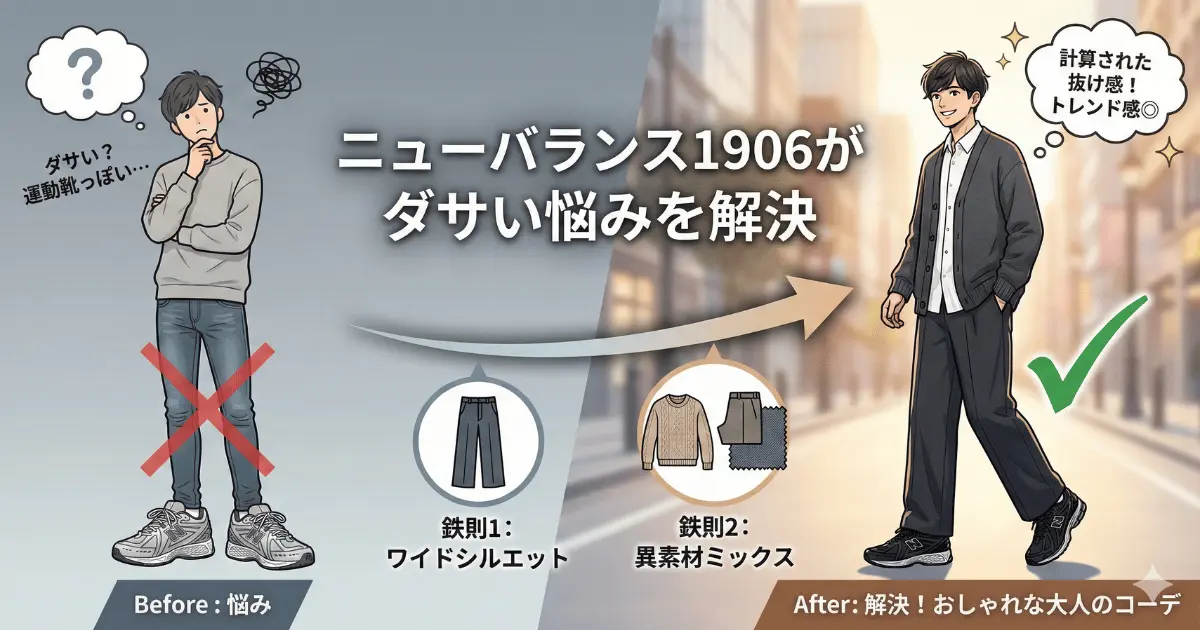 ニューバランス1906がダサい悩みを解決