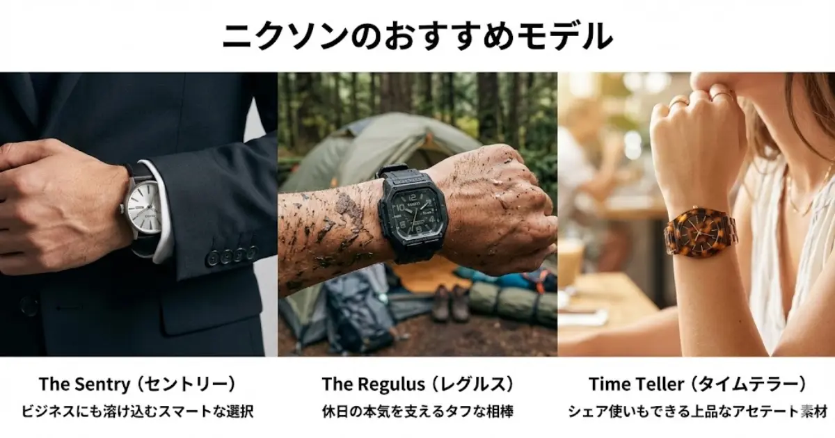 ニクソンのおすすめモデル