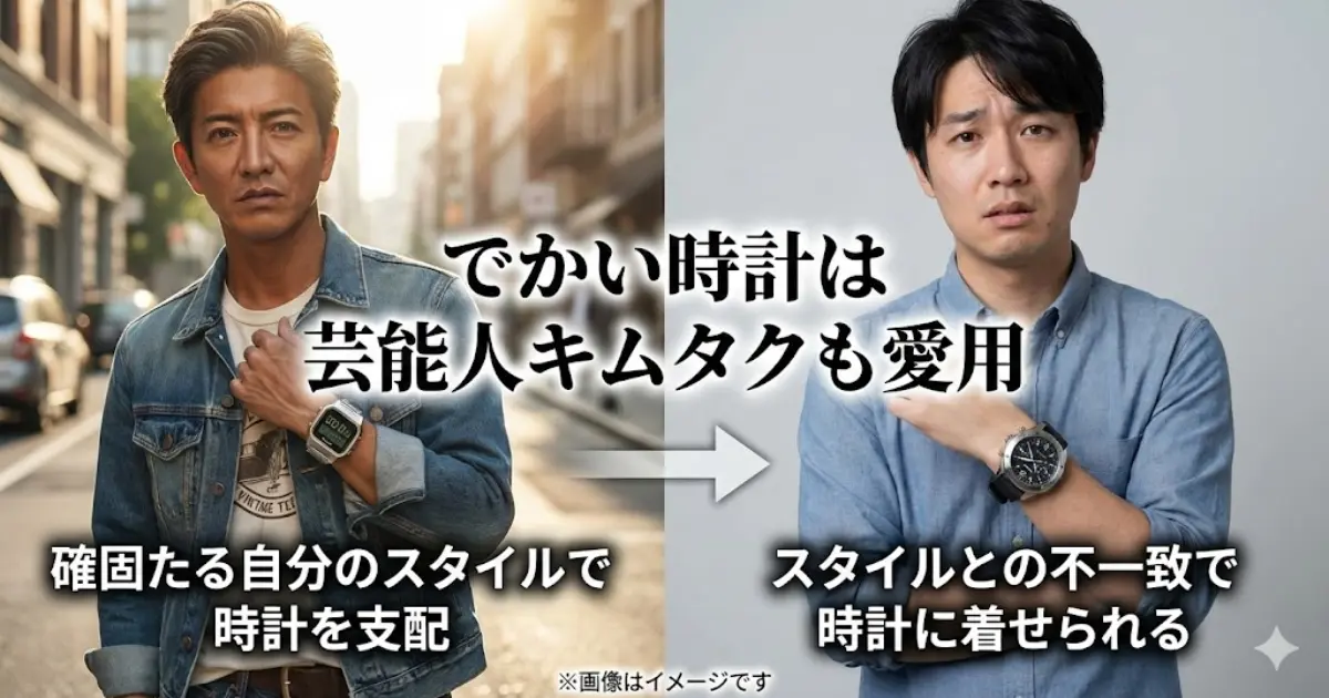 でかい時計は芸能人キムタクも愛用