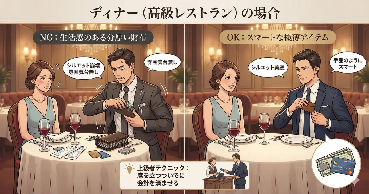ディナー(高級レストラン)の場合