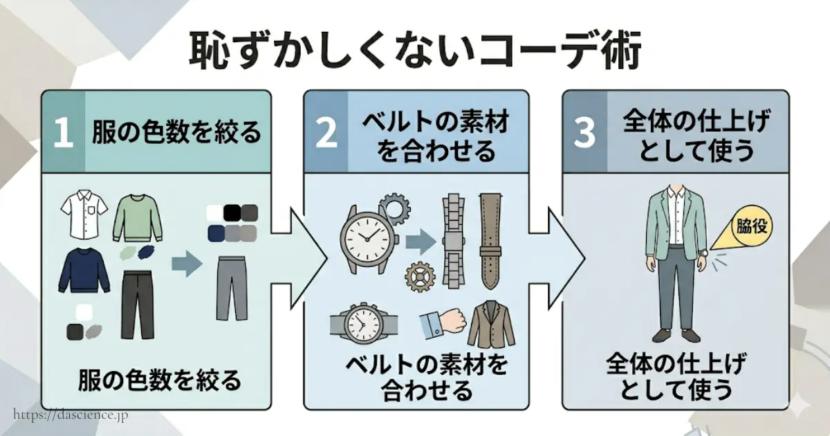 ノードグリーン時計をおしゃれに合わせるコーデ具体策