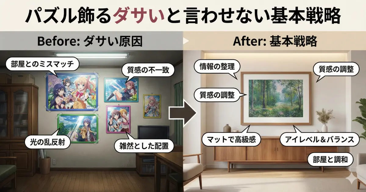 パズル飾るダサいと言わせない基本戦略
