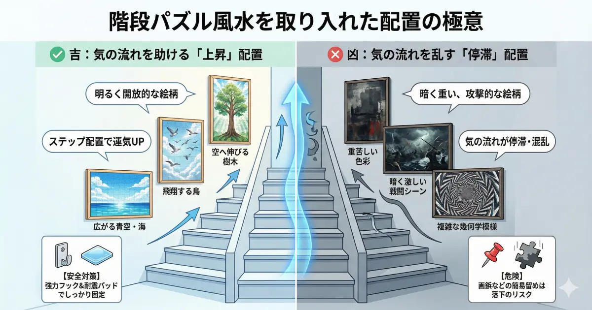 階段パズル風水を取り入れた配置の極意