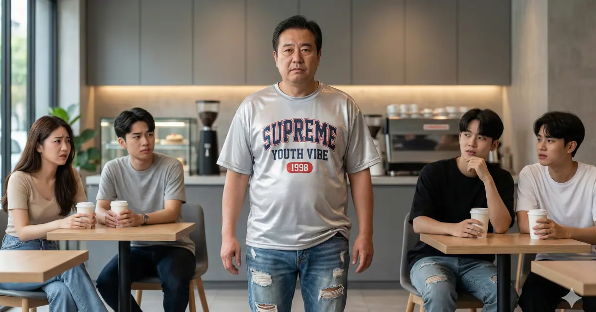 おじさんや中年の着用が痛いとされる訳をイメージした写真