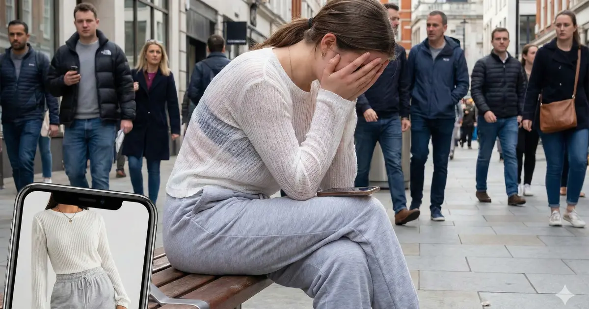 生地がペラペラでパジャマに見える失敗をイメージした画像