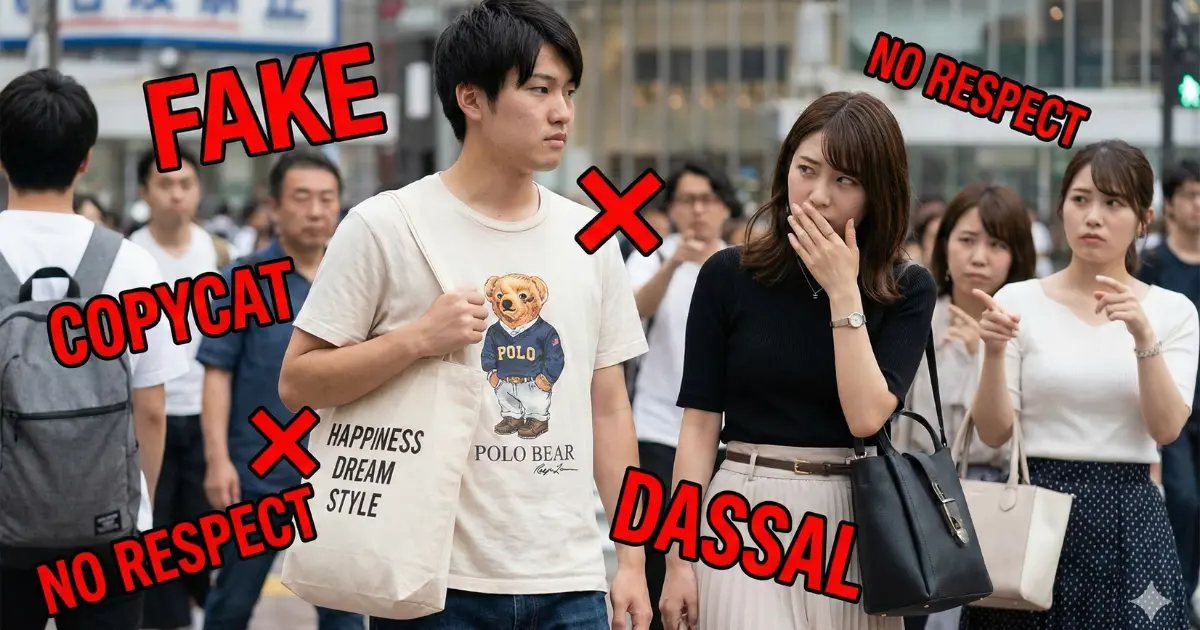 パクリ商品や著作権無視による悪印象をイメージした画像