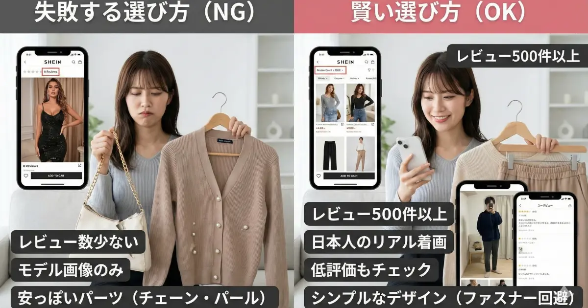 すぐ壊れるのを防ぐための賢い選び方をイメージした画像