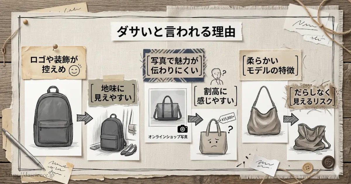 スタンダードサプライがダサいと言われる理由の解説図