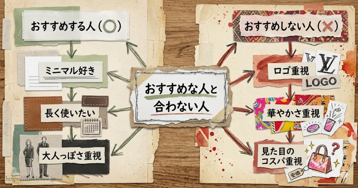 スタンダードサプライをおすすめする人としない人の図