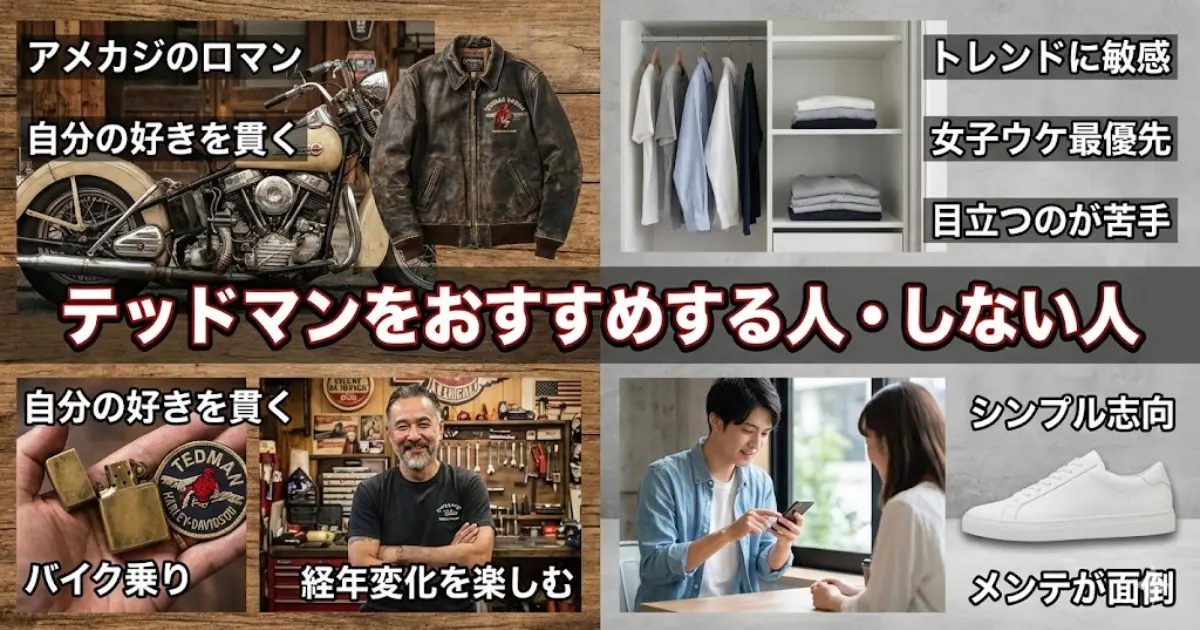 テッドマンをおすすめする人・しない人