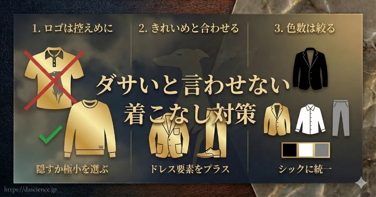 トラサルディをおしゃれに着こなすための3つの対策図